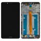 LCD compatible with Huawei Ascend Mate 7, (black, with frame, High Copy, JAZZ-L09)