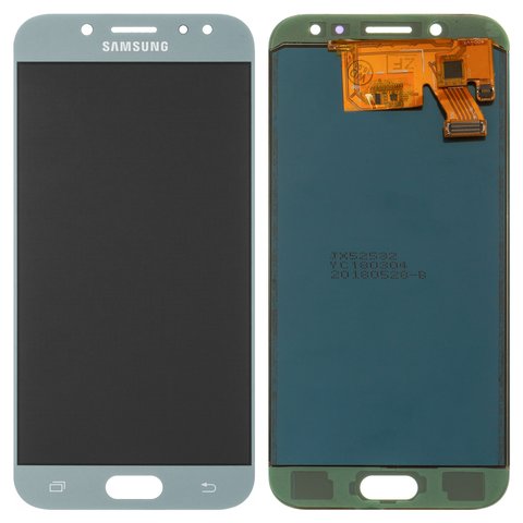 LCD compatible with Samsung J530 Galaxy J5 2017 , blue, without adjustment of light, without frame, Copy, TFT  