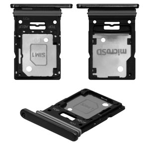 SIM Card Holder compatible with Samsung A536 Galaxy A53 5G, black 