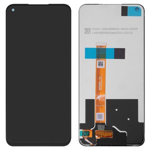 LCD compatible with Realme 7 Global , 7 5G; Oppo A73 5G 2020 , black, without frame, Original PRC , CPH2161, RMX2111, DI0649JN01 V07 