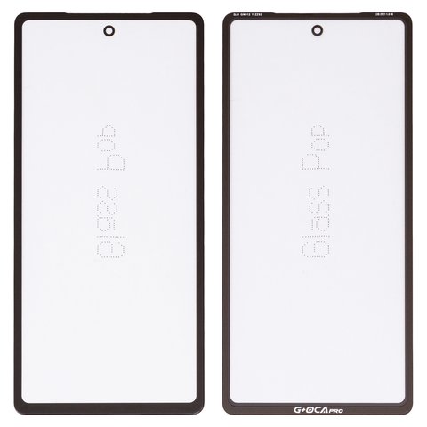 Стекло корпуса G+OCA PRO для Google Pixel 7a, с OCA пленкой, черное