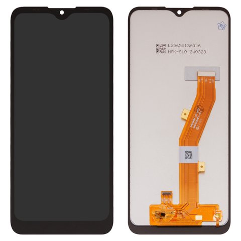 LCD compatible with Nokia C10, C20, C21, black, without logo, without frame, High Copy 