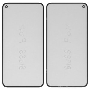 Housing Glass G+OCA PRO compatible with Google Pixel 5, with OCA film, black 