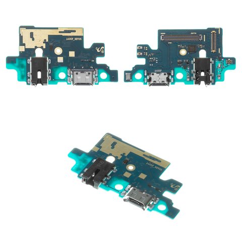 Cable flex puede usarse con Samsung A405F DS Galaxy A40, del conector de carga, del conector de auriculares, con micrófono, Original PRC , placa del cargador