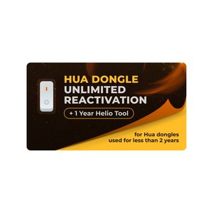 Reactivación ilimitada para Hua Dongle  + acceso por 1 año al Helio Tool para dongles usadas durante menos de 2 años 
