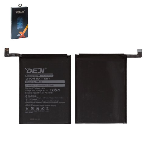 Batería Deji BN57 puede usarse con Xiaomi Poco X3, Poco X3 Pro, Li ion, 3.87 V, 5160 mAh