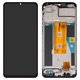 Pantalla LCD puede usarse con Realme Note 60, negro, con marco, Original (PRC), RMX3933