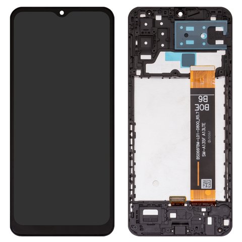 Pantalla LCD puede usarse con Samsung A135 Galaxy A13, M135 Galaxy M13, negro, con marco, Copy, BS066FBM L01 D800_R5.7