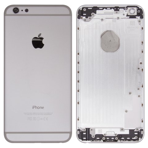 Корпус для Apple iPhone 6 Plus, білий, з тримачем SIM карти, з боковими кнопками