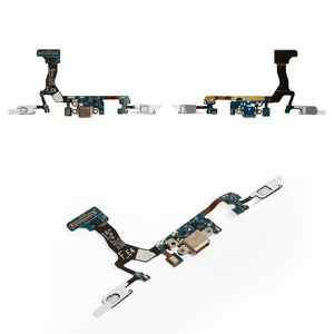 Шлейф для Samsung G935F Galaxy S7 EDGE, конектора зарядки, з компонентами