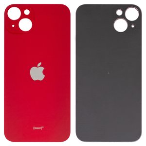 Задняя панель корпуса для iPhone 14 Plus, красная, не нужно снимать стекло камеры, Red, big hole