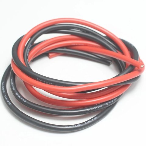 Провод в силиконовой изоляции 13AWG, 2,5 мм², 1 м, красный, UL3135