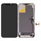 Дисплей для iPhone 12 Pro Max, чорний, з рамкою, High Copy, з пластиками камери та давача наближення, без мікросхеми, (OLED), DD-OLED
