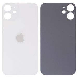 Задняя панель корпуса для iPhone 12 mini, белая, не нужно снимать стекло камеры, Original PRC , big hole