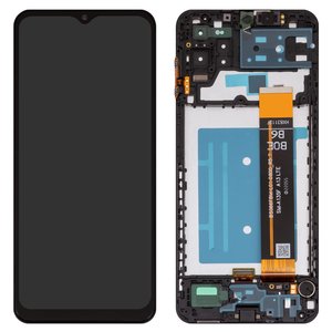 Дисплей для Samsung A135 Galaxy A13, M135 Galaxy M13, чорний, з рамкою, Box  BS066FBM L01 D800_R5.7