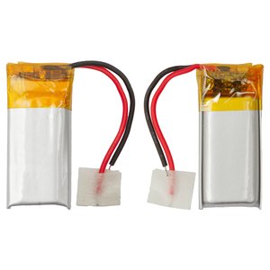 Акумулятор 401226P, 26 мм, 12 мм, 4,0 мм, Li ion, 3,7 В, 75 мАг, з контролером