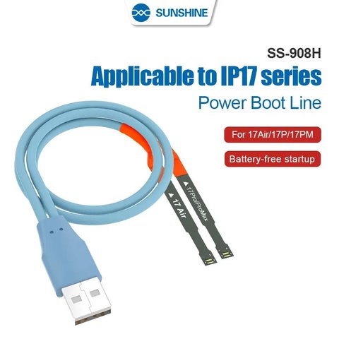 Тест кабель живлення Sunshine SS 908H для Apple iPhone 17 Air, iPhone 17 Pro, iPhone 17 Pro Max