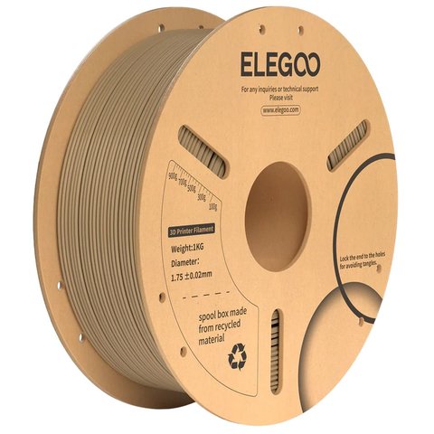 Филамент ELEGOO PLA+, дерево wood , 1 кг